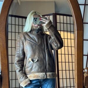 Reason Brown Shearling Jacket